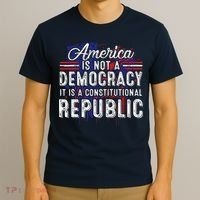 America Is Not A Democracy ItS A Constitutional Republic T-Shirt thumb 3
