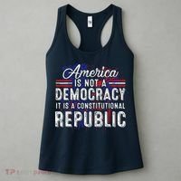 America Is Not A Democracy ItS A Constitutional Republic Women's Tank Top thumb 3