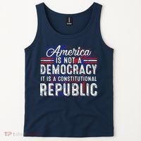 America Is Not A Democracy ItS A Constitutional Republic Tank Top thumb 2