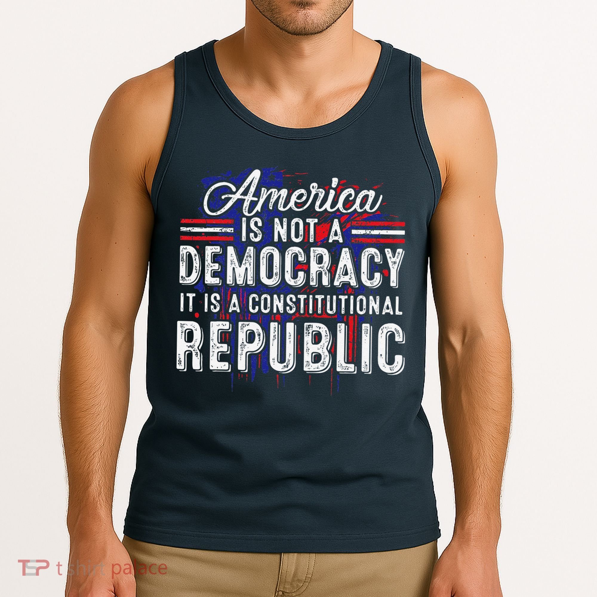 America Is Not A Democracy ItS A Constitutional Republic Tank Top