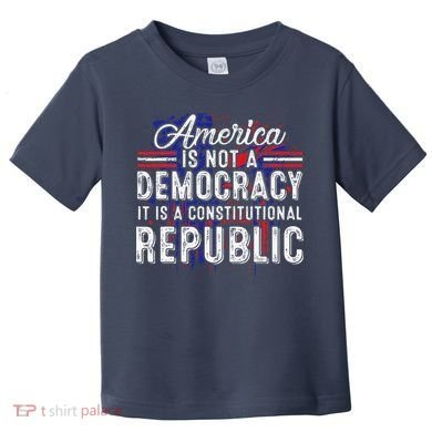 America Is Not A Democracy ItS A Constitutional Republic Toddler T-Shirt