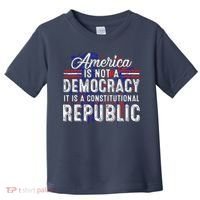 America Is Not A Democracy ItS A Constitutional Republic Toddler T-Shirt thumb 0
