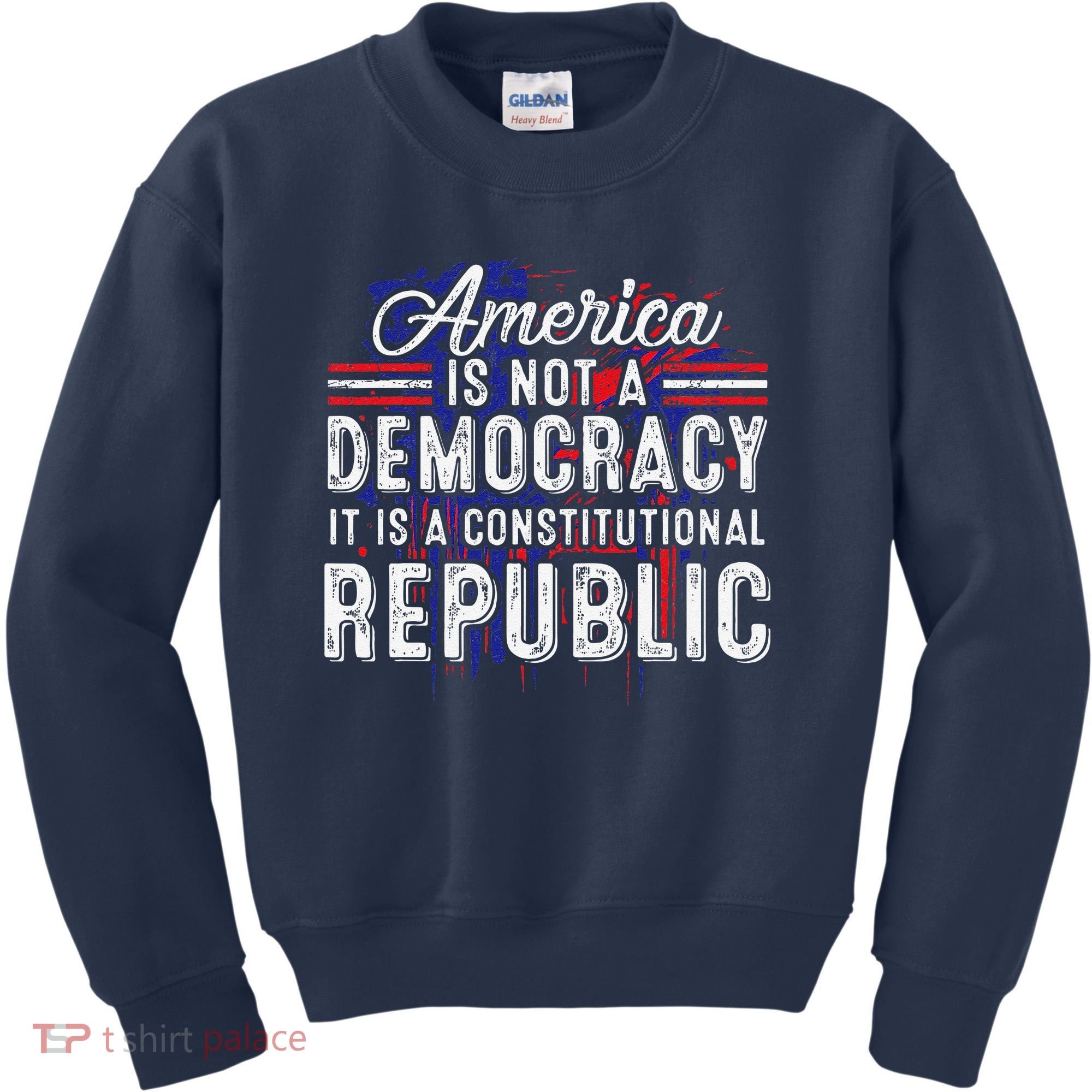 America Is Not A Democracy ItS A Constitutional Republic Kids Sweatshirt
