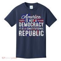 America Is Not A Democracy ItS A Constitutional Republic Kids T-Shirt thumb 0
