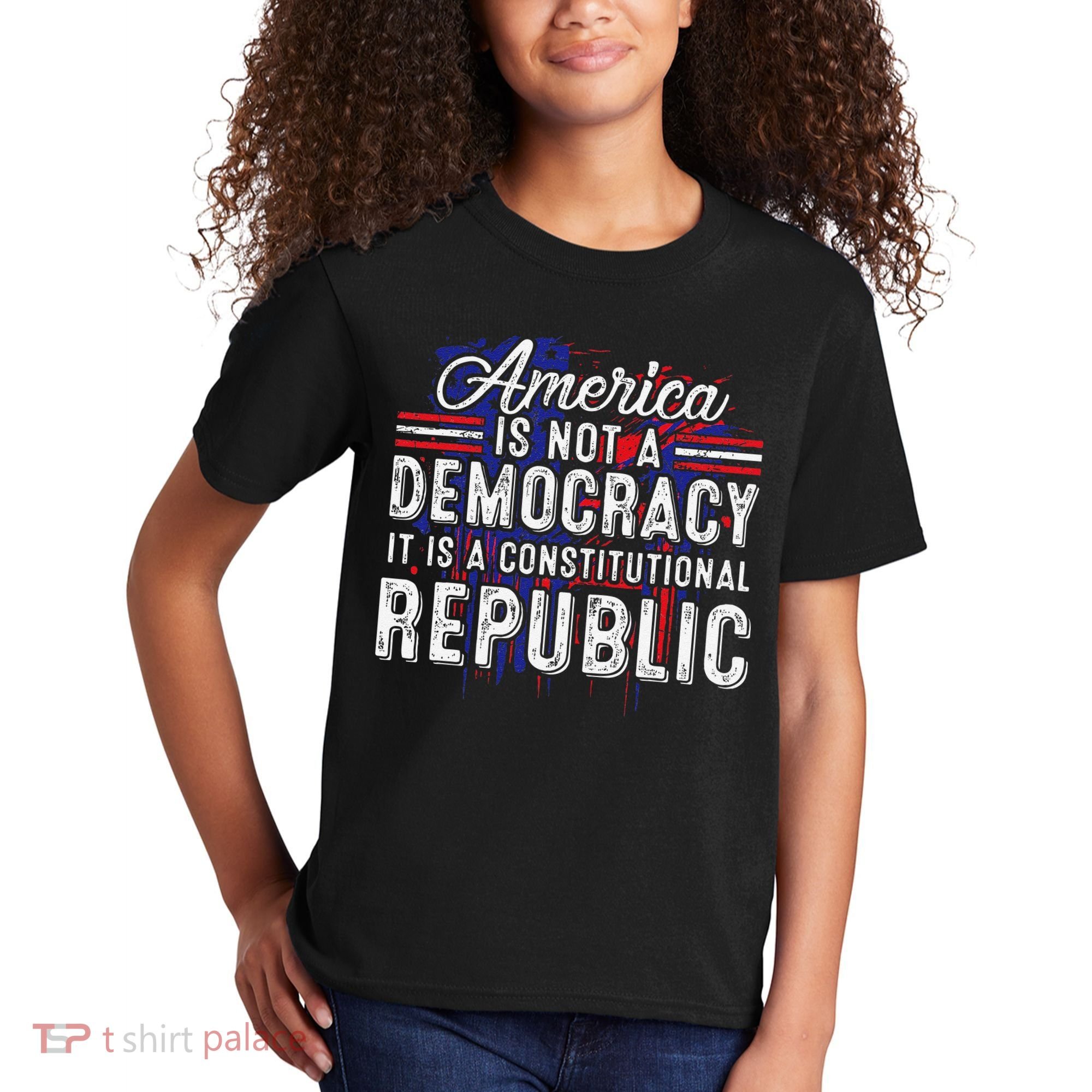 America Is Not A Democracy ItS A Constitutional Republic Kids T-Shirt