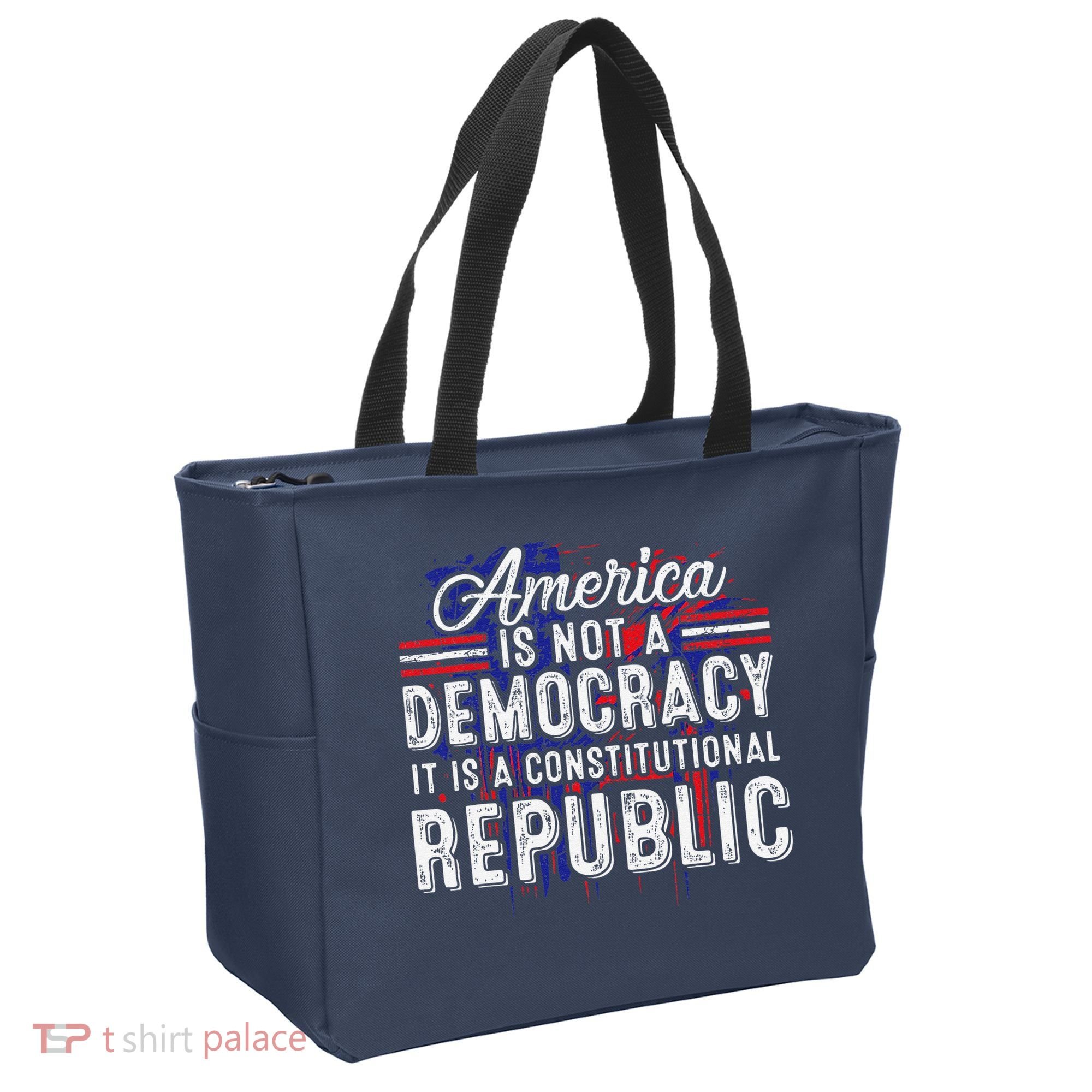 America Is Not A Democracy ItS A Constitutional Republic Tote Bag