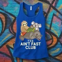 Ain't Fast Club Funny Animal Women's Tank Top thumb 3