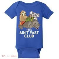 Ain't Fast Club Funny Animal Baby Bodysuit thumb 0