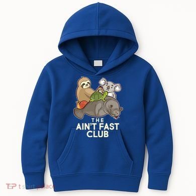Ain't Fast Club Funny Animal Kids Hoodie