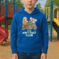Ain't Fast Club Funny Animal Kids Hoodie thumb 2