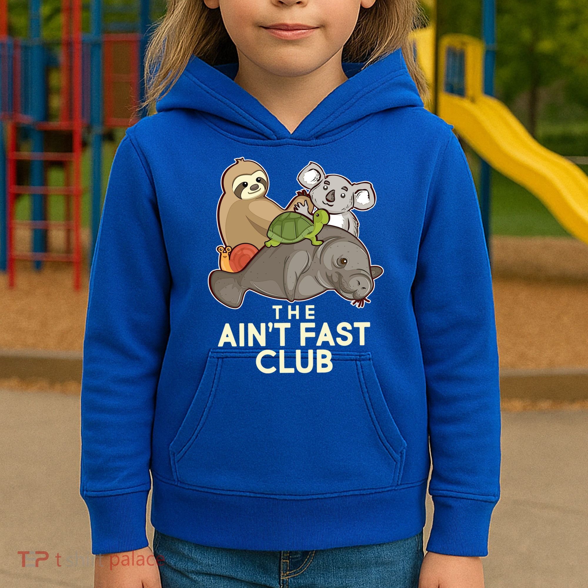Ain't Fast Club Funny Animal Kids Hoodie
