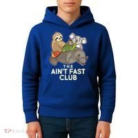 Ain't Fast Club Funny Animal Kids Hoodie thumb 4