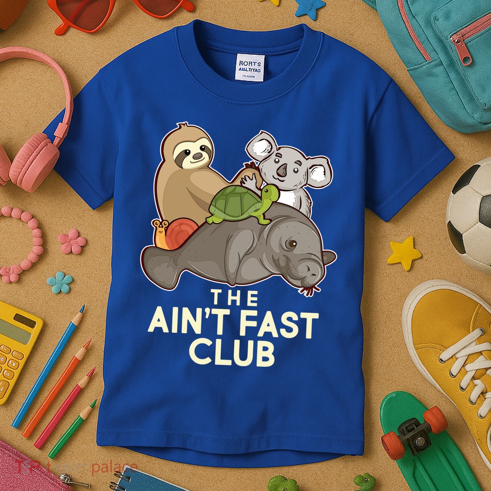 Ain't Fast Club Funny Animal Kids T-Shirt