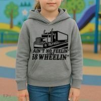 Ain't No Feelin' Like 18 Wheelin' Kids Hoodie thumb 3