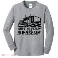 Ain't No Feelin' Like 18 Wheelin' Kids Long Sleeve Shirt thumb 0