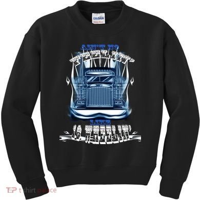 Ain't No Feeling Like 18 Wheeling Kids Sweatshirt