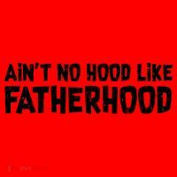 Ain't No Hood Like Fatherhood Santa Hat thumb 1