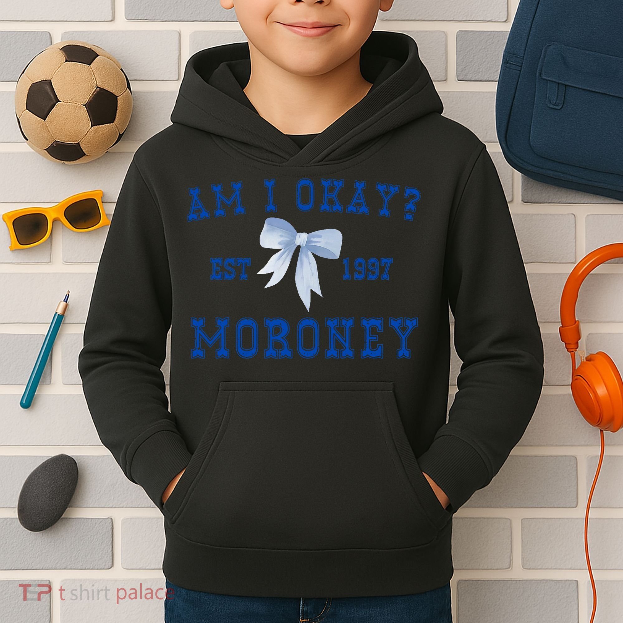 Am I Okay Moroney Kids Hoodie