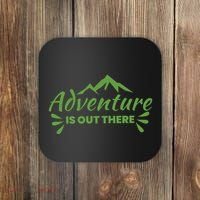 Adventure Is Out There Mountain Camping Coaster thumb 0