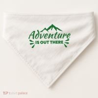 Adventure Is Out There Mountain Camping USA-Made Doggie Bandana thumb 0