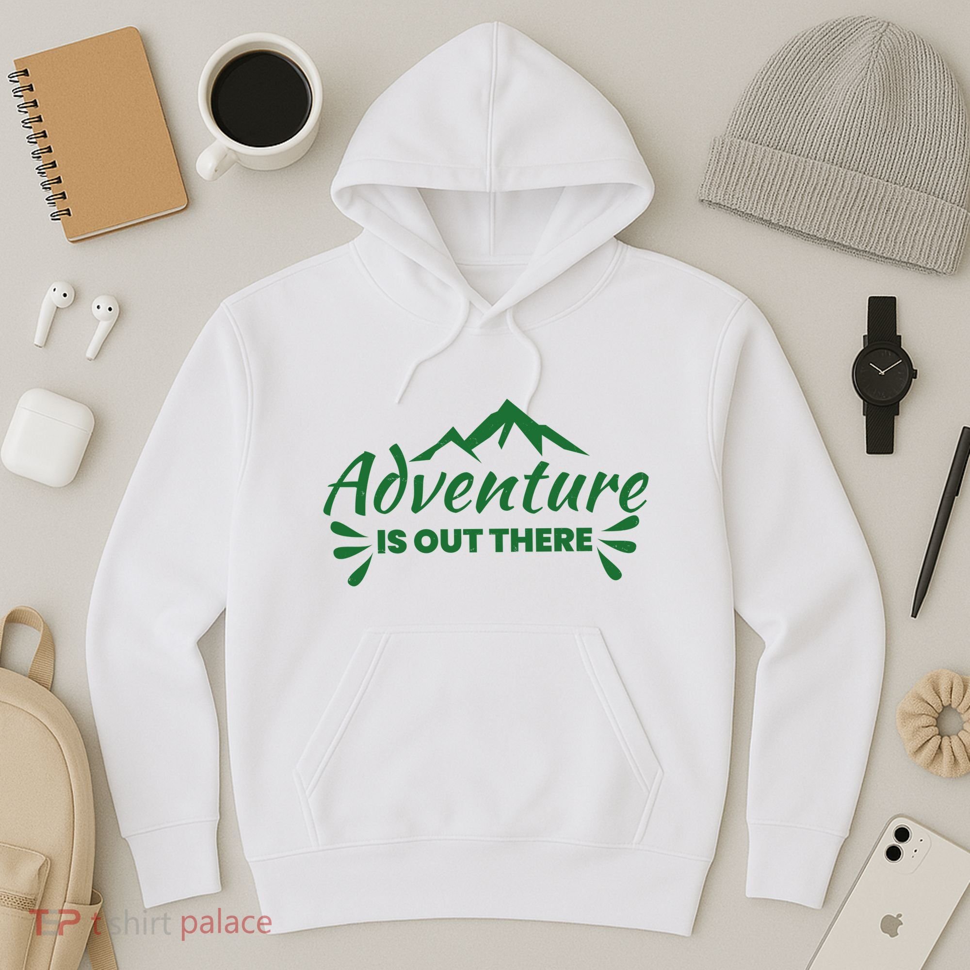 Adventure Is Out There Mountain Camping Hoodie