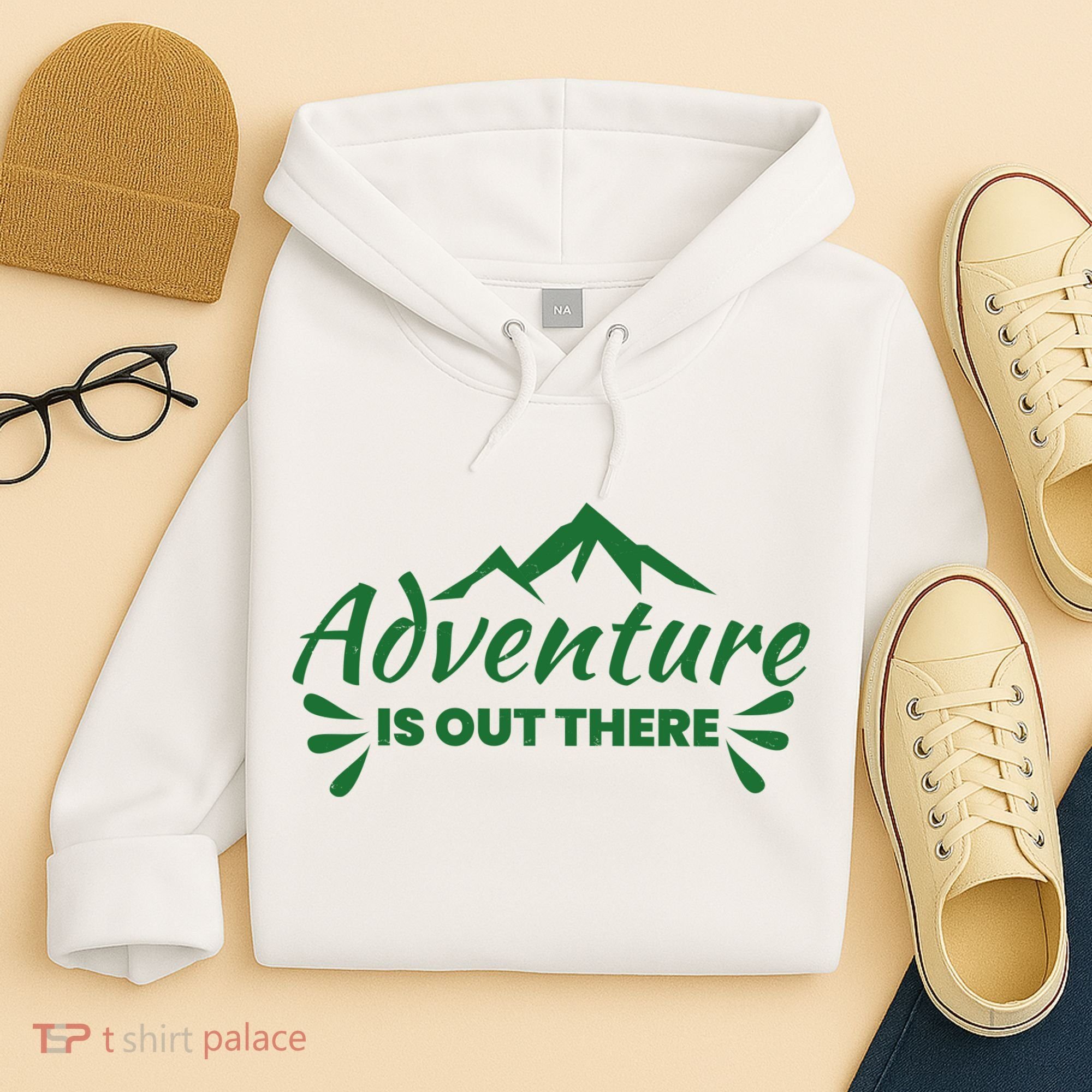 Adventure Is Out There Mountain Camping Hoodie