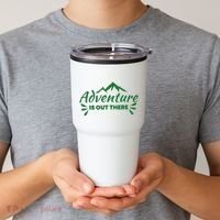 Adventure Is Out There Mountain Camping Tumbler thumb 2