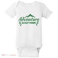 Adventure Is Out There Mountain Camping Baby Bodysuit thumb 0