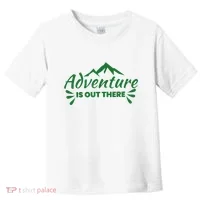 Adventure Is Out There Mountain Camping Toddler T-Shirt thumb 0
