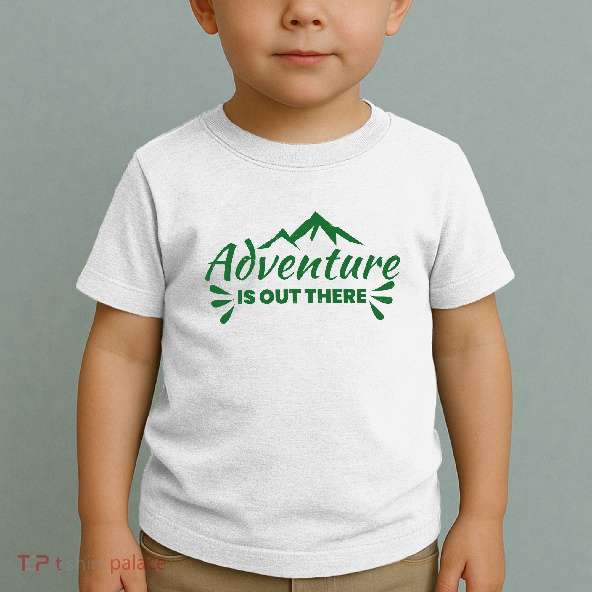 Adventure Is Out There Mountain Camping Toddler T-Shirt