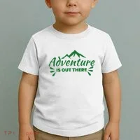 Adventure Is Out There Mountain Camping Toddler T-Shirt thumb 2