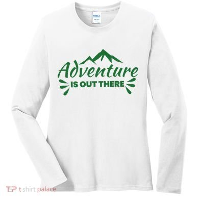Adventure Is Out There Mountain Camping Women's Long Sleeve Shirt