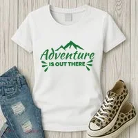 Adventure Is Out There Mountain Camping Women's T-Shirt thumb 3