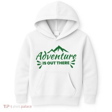 Adventure Is Out There Mountain Camping Kids Hoodie
