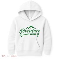 Adventure Is Out There Mountain Camping Kids Hoodie thumb 0