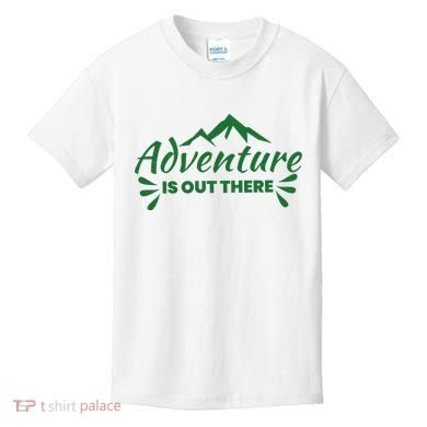 Adventure Is Out There Mountain Camping Kids T-Shirt
