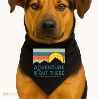 Adventure Is Out There But Then Again So Are Bugs USA-Made Doggie Bandana thumb 1