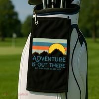 Adventure Is Out There But Then Again So Are Bugs Golf Towel thumb 2