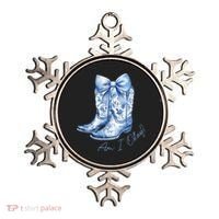 Am I Okay Boot Cowgirl Coquette Bow Ornament thumb 0