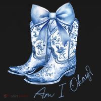 Am I Okay Boot Cowgirl Coquette Bow Ornament thumb 1