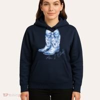 Am I Okay Boot Cowgirl Coquette Bow Hoodie thumb 5