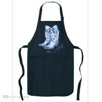 Am I Okay Boot Cowgirl Coquette Bow Apron thumb 0