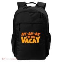 AyAyAy Im On Vacay Summer Vacation Tropical Beach Backpack thumb 0