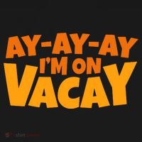 AyAyAy Im On Vacay Summer Vacation Tropical Beach Backpack thumb 2