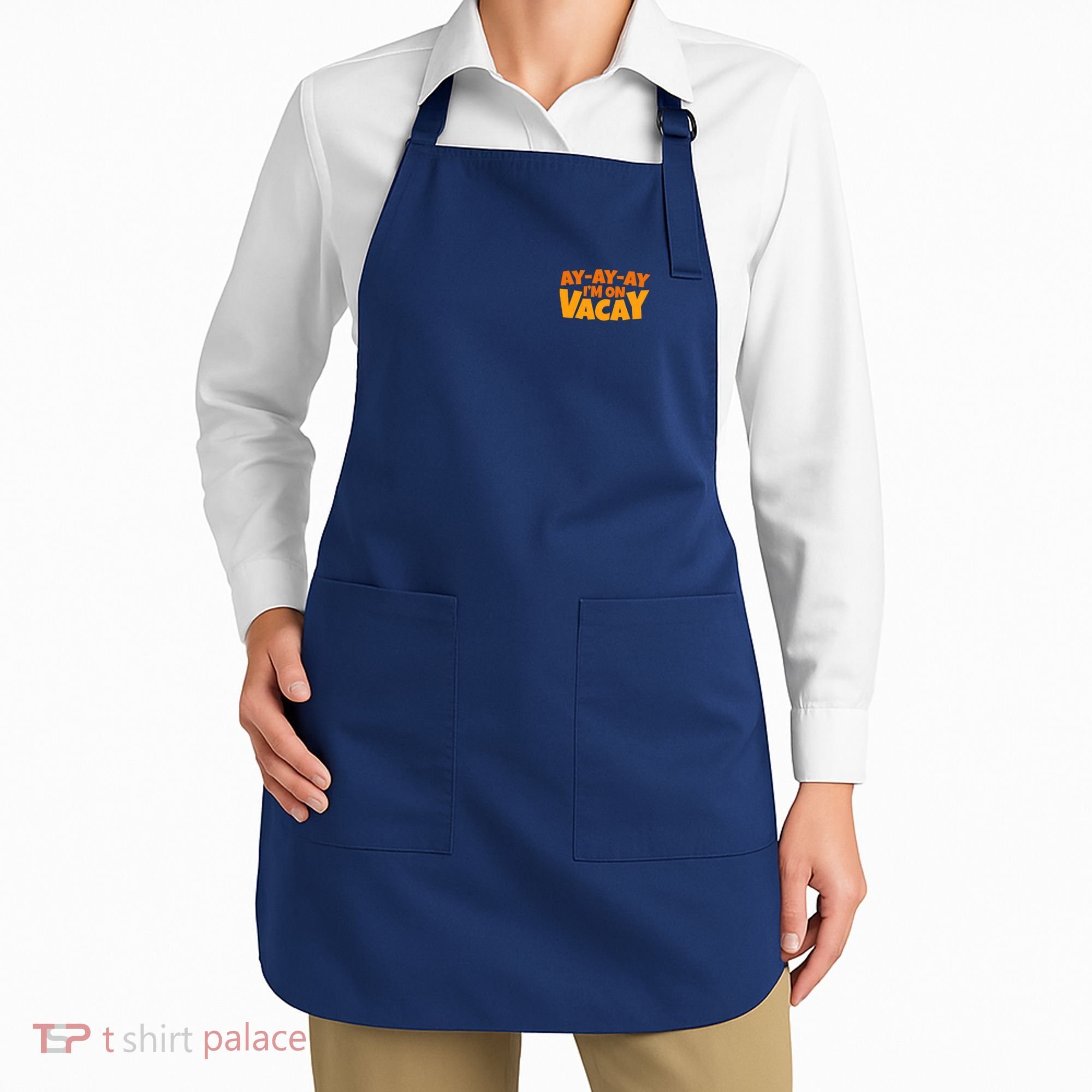 AyAyAy Im On Vacay Summer Vacation Tropical Beach Apron