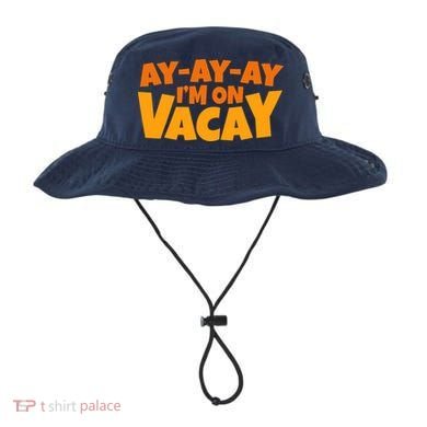 AyAyAy Im On Vacay Summer Vacation Tropical Beach Bucket Hat