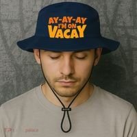 AyAyAy Im On Vacay Summer Vacation Tropical Beach Bucket Hat thumb 2