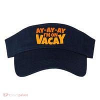 AyAyAy Im On Vacay Summer Vacation Tropical Beach Visor thumb 0