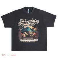 Adventure Is Out There But So Are Serial Killers Urban Oversized Heavyweight T-Shirt thumb 0