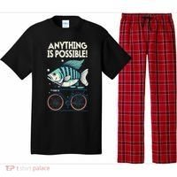 Anything Is Possible Fish Riding A Bicycle Pajama Set thumb 0